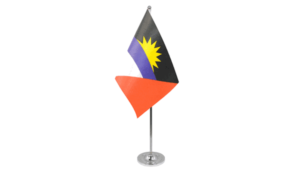 Antigua and Barbuda Satin Table Flag